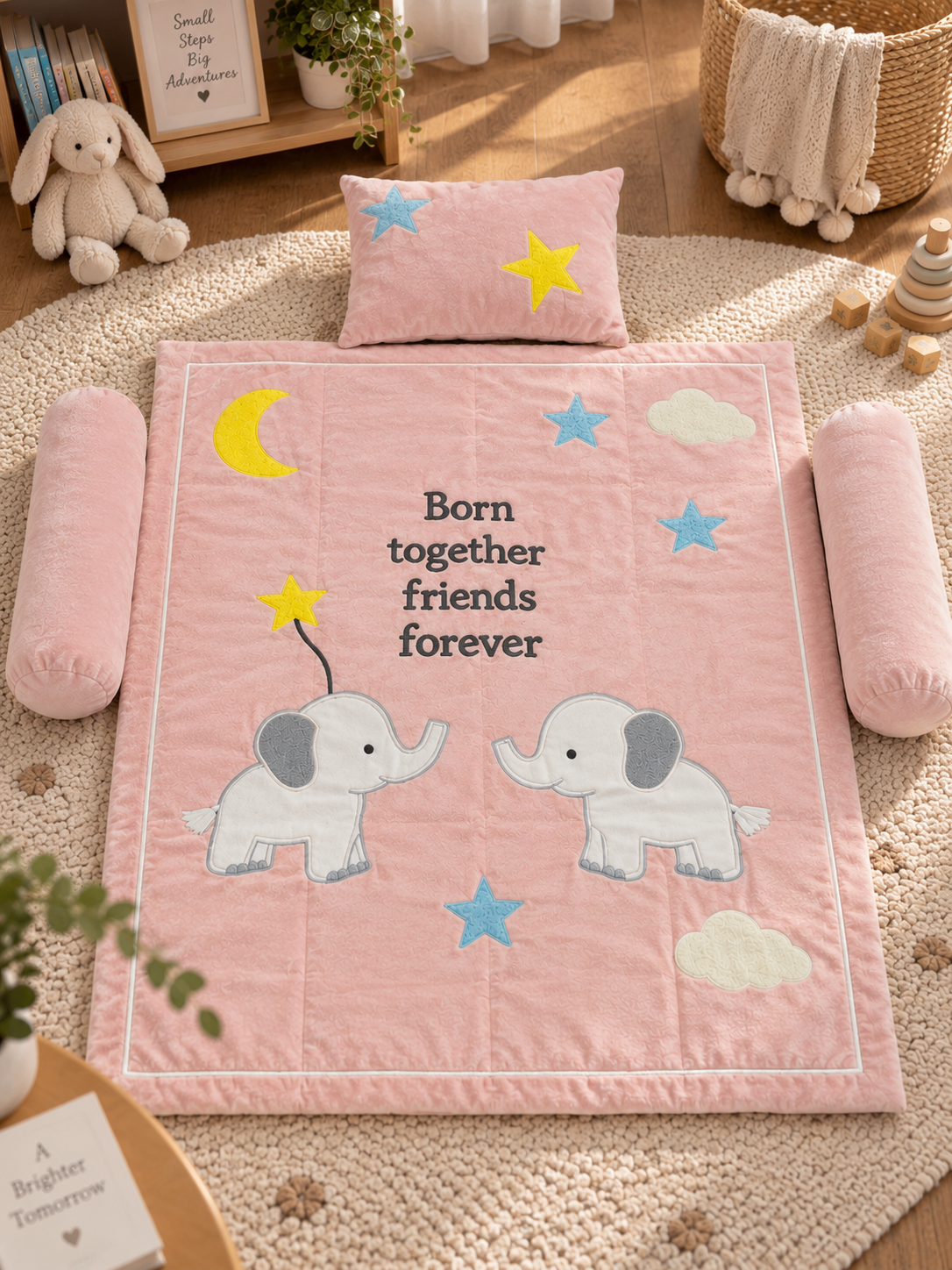 Born Together Baby Quilt Set