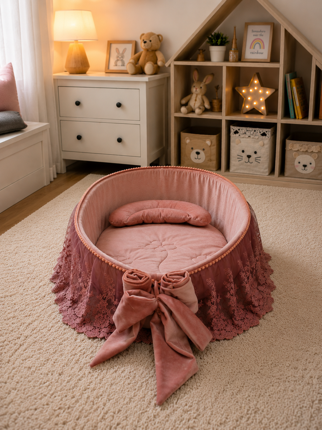 Rosette Lace Baby Nest